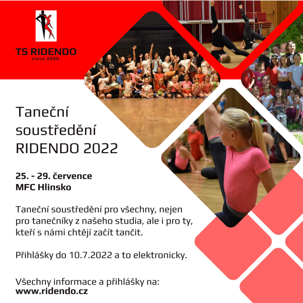 plakát tanečního soustředění ridendo 2022